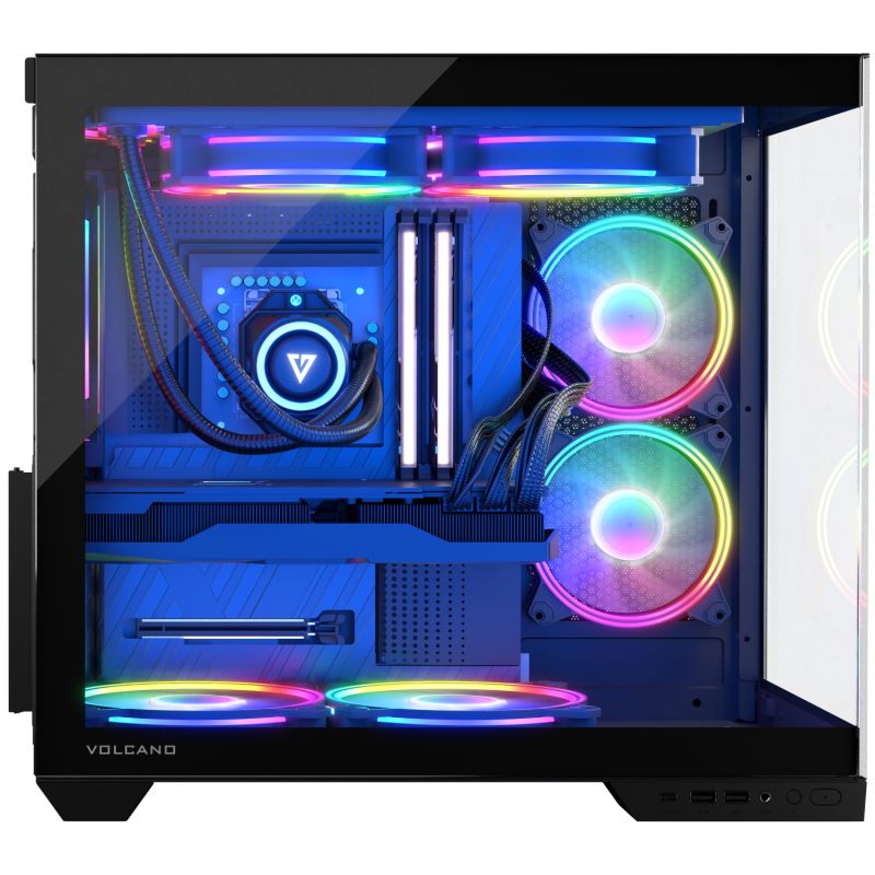 Корпус Modecom VOLCANO PANORAMA APEX ARGB 7F MIDI GREY без БЖ ATX (AT-PANORAMA-7F-ARGB-10-00)