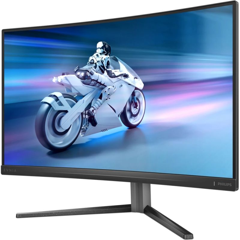 TFT 27" Philips 27M2C5200W, VA, вигнутий, 280Hz, 0,3 ms, 2xHDMI, DP, HAS, Pivot, чорно-сірий (27M2C5200W/00)