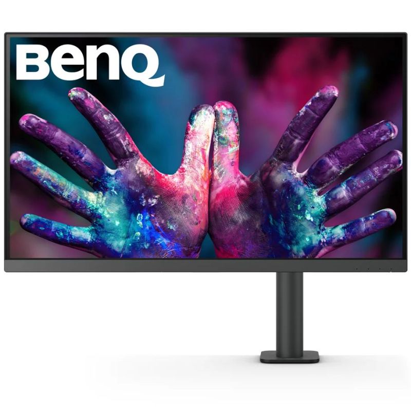 TFT 27" BenQ PD2705UA, IPS, 4K UHD, 99% sRGB, HDMI, DP, USB-C, USB-hub, HAS, колонки, темно-сірий (9H.LKDLA.TPE)