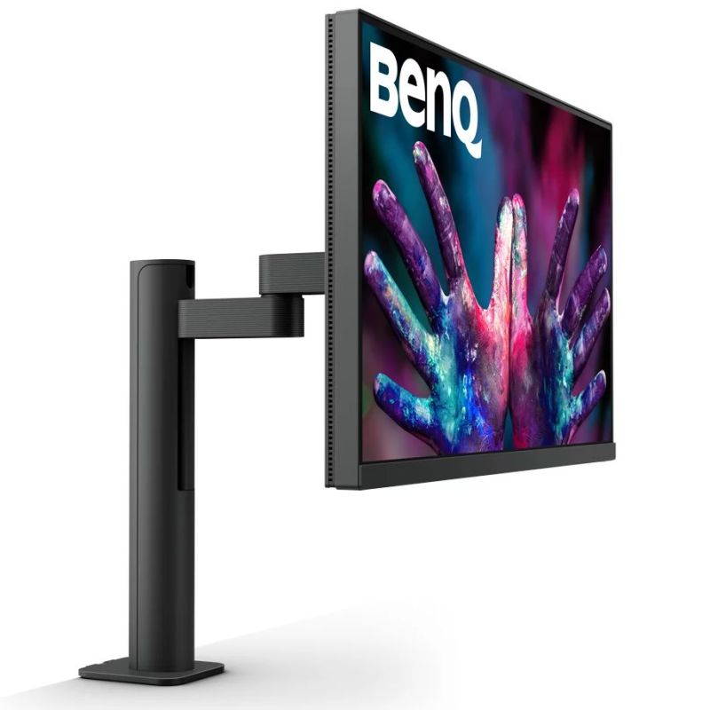 TFT 27" BenQ PD2705UA, IPS, 4K UHD, 99% sRGB, HDMI, DP, USB-C, USB-hub, HAS, колонки, темно-сірий (9H.LKDLA.TPE)