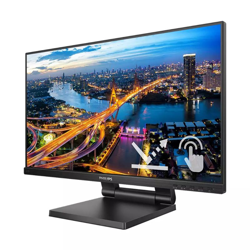 TFT 23.8" Philips 242B1TC, IPS, сенсорний (10 дотиків), VGA, DP, HDMI, USB,  HAS, колонки, чорний (242B1TC/00)