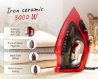 Праска Mesko MS 5031 red 3000Вт/ 400 мл/ кераміка/ ''Крапля-стоп''/автовимкнення/ червона (MS5031)