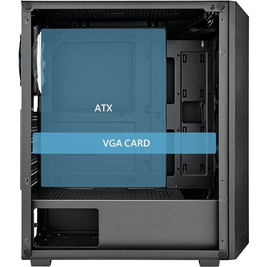 Корпус FSP CMT218AB без БЖ ATX Black (CMT218AB)