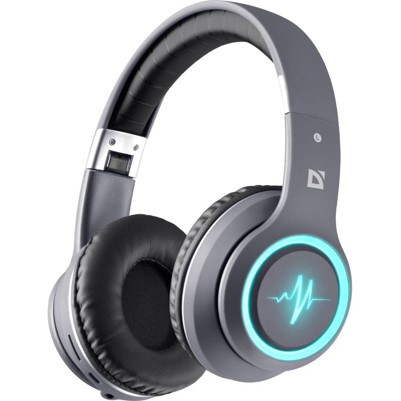 Гарнітура Defender FreeMotion B571, Bluetooth+3,5мм, LED, Gray (63571)