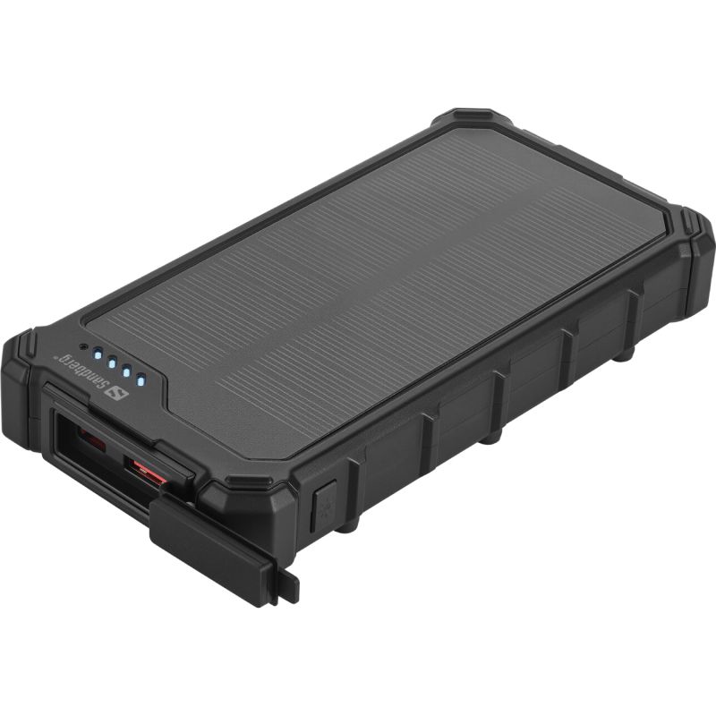 УМБ сонячна Sandberg 10000mAh 22,5W PD Solar Powerbank CampLED, USB-A,USB-C In/Out, PowerThru (421-23)