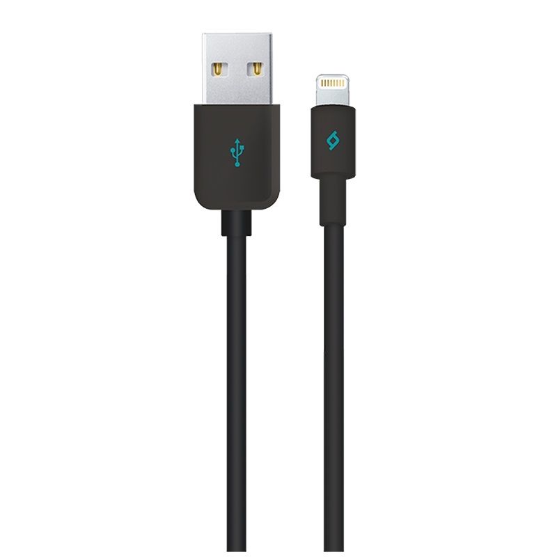 Кабель Ttec USB - Lightning (M/M), 1.2 м, Black (2DKM01S)