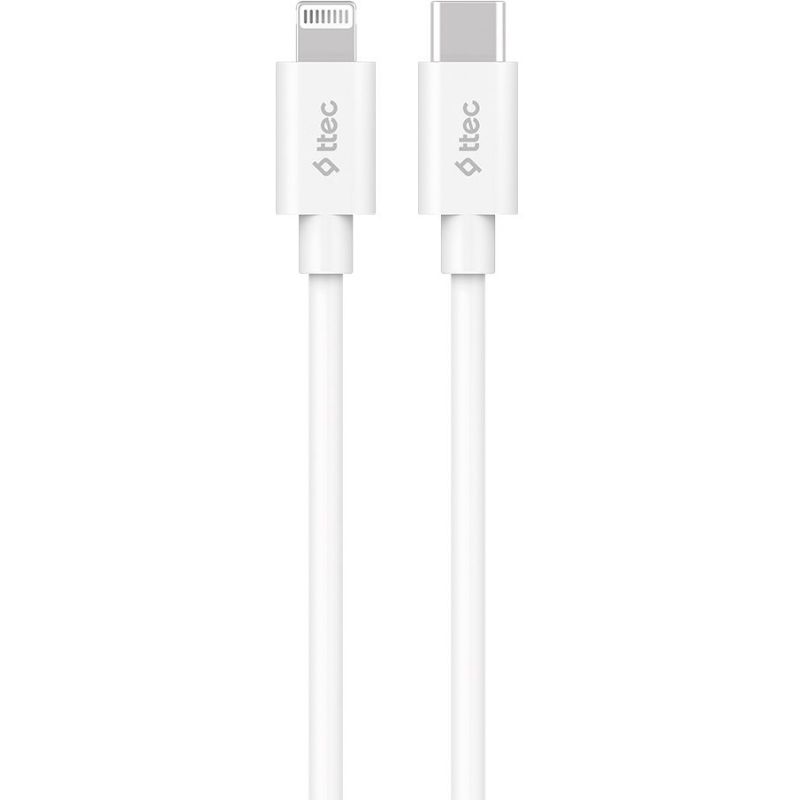 Кабель Ttec USB Type-C - Lightning (M/M), 1.5 м, White (2DKM04B)