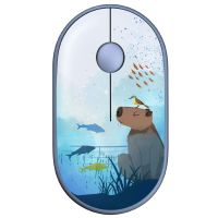 Миша бездротова 2E MF300 Capybara Swim Silent WL BT Blue  (2E-MF300WCAPIBARABL)