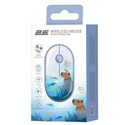 Мышь беспроводная 2E MF300 Capybara Swim Silent WL BT Blue  (2E-MF300WCAPIBARABL)