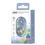 Миша бездротова 2E MF300 Pets Cats Silent WL BT Blue  (2E-MF300WPETSBL)