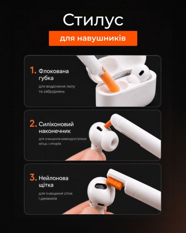 Набір для чищення 2E для оргтехніки 24в1, біло-помаранчевий (2E-SK24IN1)