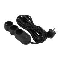 Фільтр живлення 2E 3 розетки, 5 м, Black (2E-U03VES5MBK)