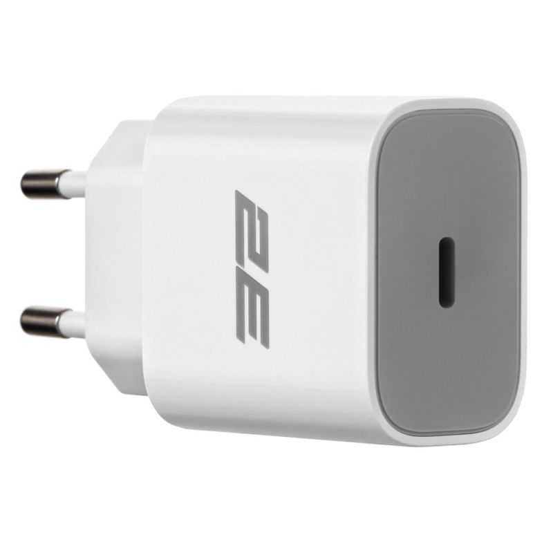 Сетевое зарядное устройство 2E (1USB 3A) 25W White (2E-WC1USBC25W-W)