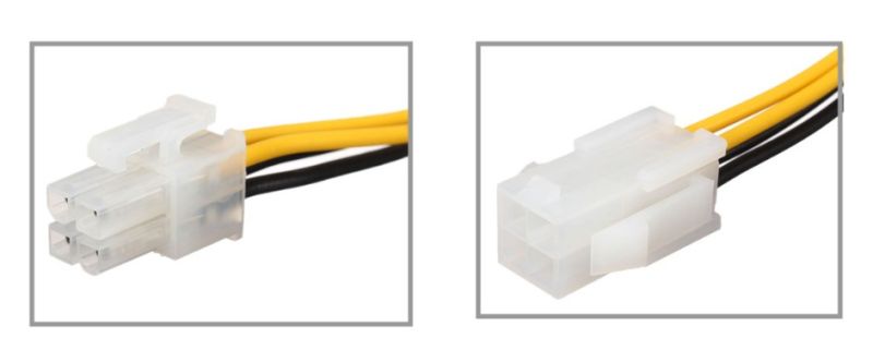 Кабель живлення для процесора (подовжувач) ATX 4pin M/F (S0721)