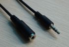 Кабель AUX Audio TRS M/F 1.5м чорний OEM (B00736)