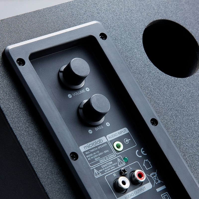 Акустична система 2.1 Microlab M-110, чорна (M-110)