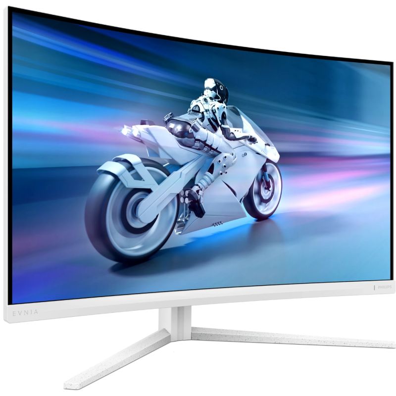 TFT 31.5" Philips 32M2C5501, Fast VA, QHD 2K, 180hz, вигнутий, 2хHDMI, DP, HAS, білий (32M2C5501/00)