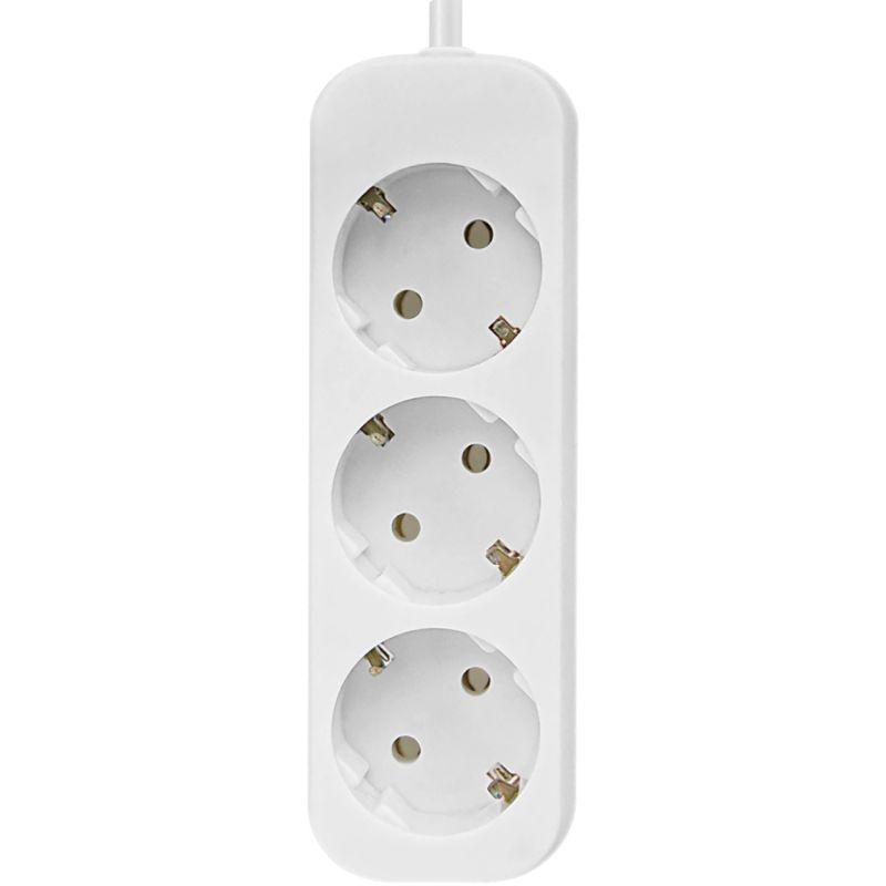 Power filtr 1.8м Defender E318, 3 розетки, з заземленням (992210)