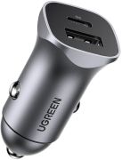 Автозарядка 2xUSB 30W (USB-C + USB-A) CD130 Ugreen (40858)
