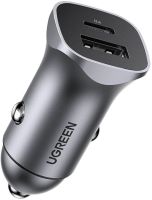 Автозарядка 2xUSB 30W (USB-C + USB-A) CD130 Ugreen (40858)