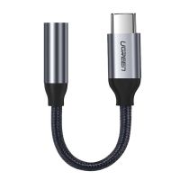 Кабель Type C - AUX Audio M/F 0.10м UGREEN AV142 Чорний (30632)