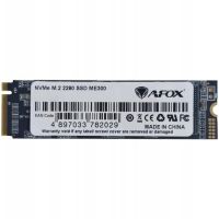 SSD 256Gb AFox ME300 M.2 2280 PCIe NVMe Gen 3x4 3D TLC NAND, Retail (ME300-256GN)