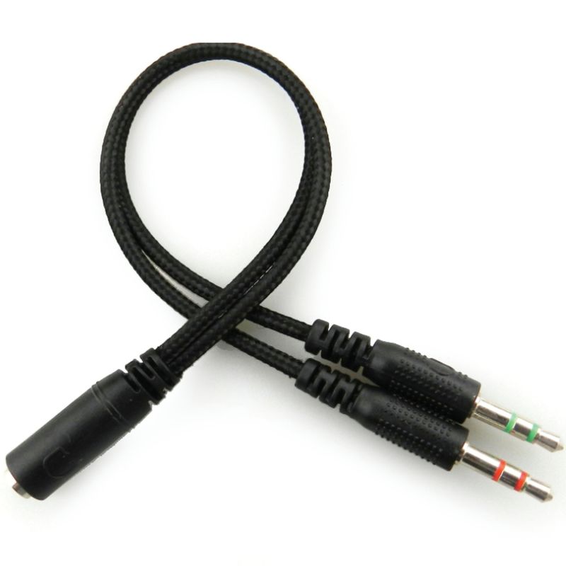 Гарнітура Sandberg MiniJack Headset Bulk, 3,5мм+converter 2х3,5мм, Black (825-30)