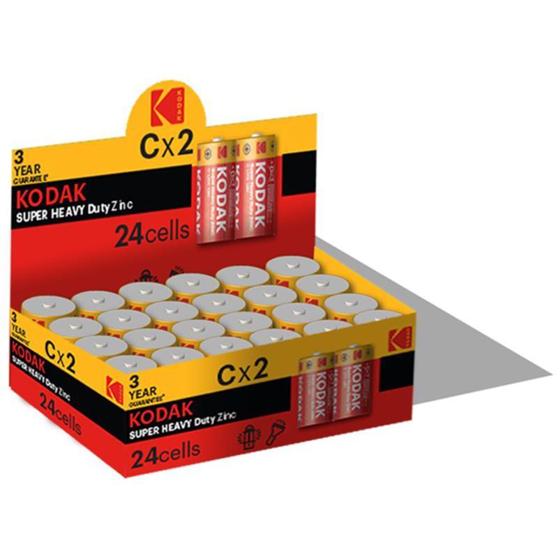 Батарейка Kodak Extra Heavy Duty C/LR14 BL 2 шт, коробка (30410381/В)