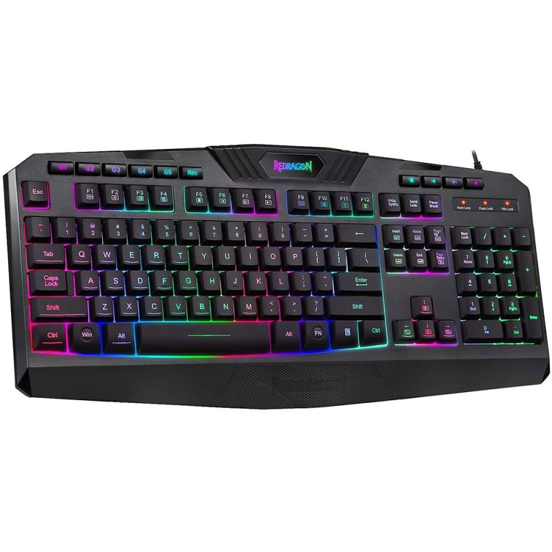 Клавіатура ігрова Redragon Harpe2 UKR RGB підставка USB (77484)