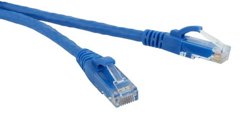 Патч-корд литой, UTP, RJ45, Cat.5e, 10m, синий (9166)
