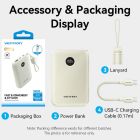 УМБ Vention 10000mAh 22,5W Fast Charging, USB-A, 2xUSB-C Beige (FKAN0-C)