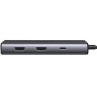 Док-станція USB3.1 Type-C --> HDMIx2,4K60Hz(8k30Hz)/USB 3.0x2/Type-C/PD 100W CM498 6 in 1 Ugreen (15852)