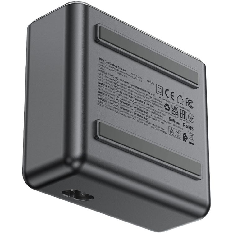 Зарядний пристрій 4xUSB 218W (3xUSB-C+USB-A) Gan Z4 Fast Charger Acefast (6974316282587)