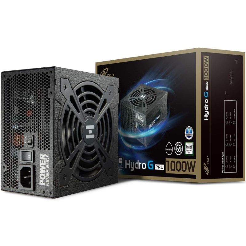 БЖ 1000W FSP HYDRO G PRO HG2-1000 ATX3.1 80+ Gold, 120mm FDB  fan, Modular, Retail Box (HG2-1000 Gen5)