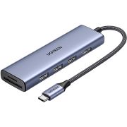 Док-станція USB3.0 Type-C --> HDMI 4K30Hz/3xUSB-А 3.0/Type-C/PD 100W 6-in-1 CM511 Ugreen (20956A)