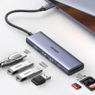 Док-станція USB3.0 Type-C --> HDMI 4K30Hz/3xUSB-А 3.0/Type-C/PD 100W 6-in-1 CM511 Ugreen (20956A)