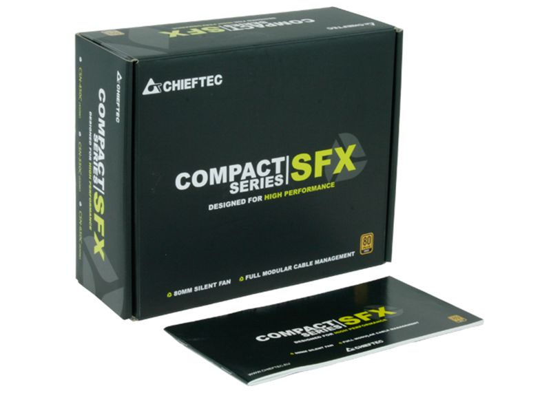БЖ 550W Chieftec COMPACT CSN-550C SFX 80mm, 80+ GOLD, Modular, Retail Box (CSN-550C)