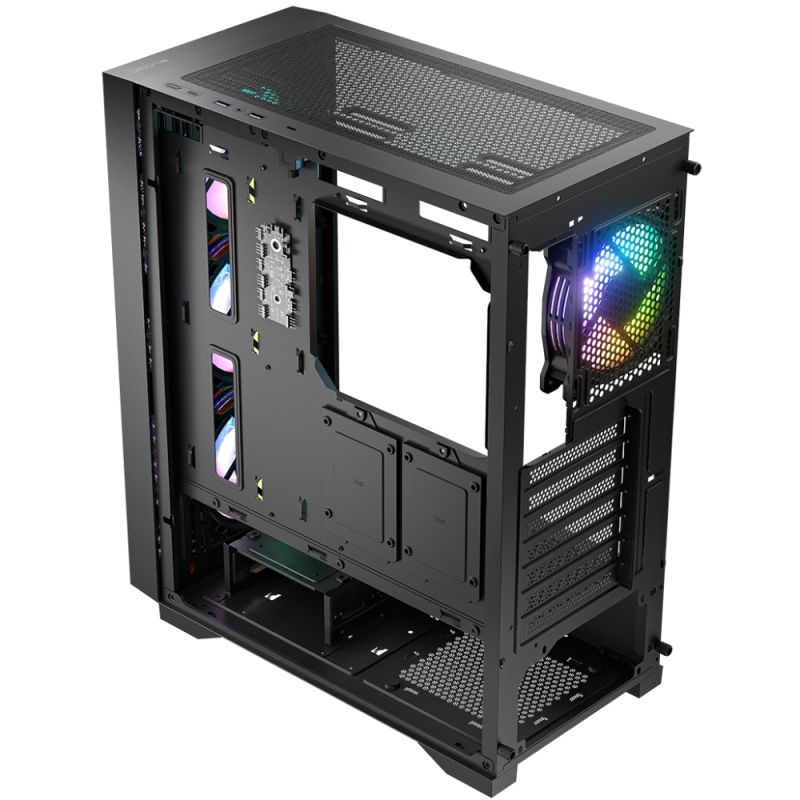 Корпус LogicConcept DART PRO ARGB MIDI BLACK MESH fans 4x120mm без БЖ ATX (AT-DART-PRO-ARGB-10)