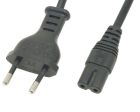 Кабель живлення 220В 1.5 м, 0,5мм2 IEC-C7 (для аудіо-відео техніки) (B00771)