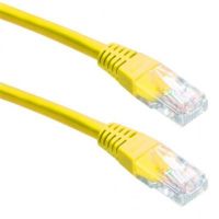 Патч-корд UTP Cablexpert литой, 50u "штекер с защелкой, 0.5 м, желтый (PP12-0.5M/Y)