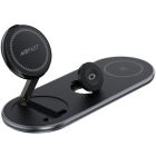 Зарядний пристрій Wireless QI 3in1 15W E19 Qi2 Acefast (6974316283096)