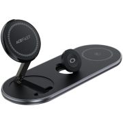 Зарядний пристрій Wireless QI 3in1 15W E19 Qi2 Acefast (6974316283096)