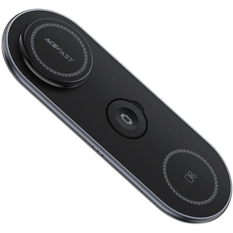 Зарядний пристрій Wireless QI 3in1 15W E19 Qi2 Acefast (6974316283096)