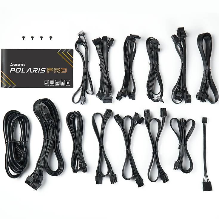 БЖ 1300W Chieftec POLARIS PRO PPX-1300FC-A3, 135 mm, 80+ PLATINUM, Modular, Retail Box (PPX-1300FC-A3)