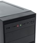 Корпус Casecom GN-1718 500W-120mm USB 3.0 mATX, Black (GN-1718-500)