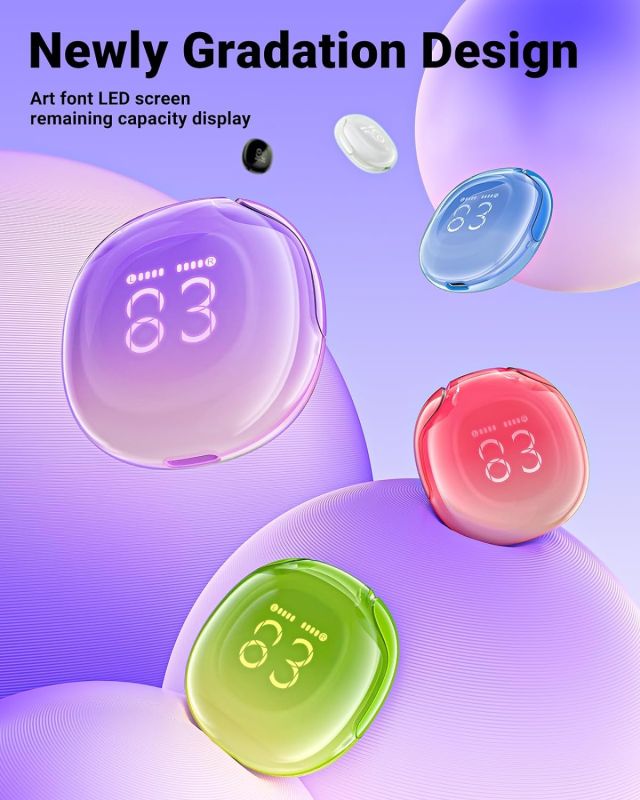 Навушники TWS Acefast T9 grape purple (6974316282563)