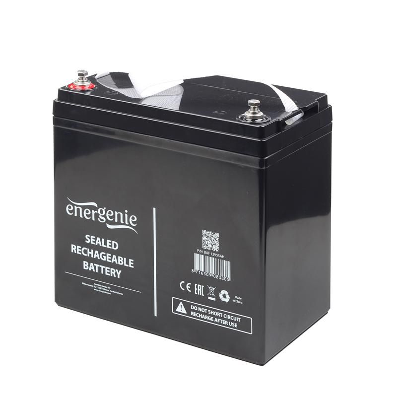 Акумуляторна батарея EnerGenie 12В 55AH AGM (BAT-12V55AH)