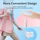 УМБ Vention 4800mAh 22,5W PD, USB-C In/Out, LED display, with built-in Lightning cable White (FHQW0)