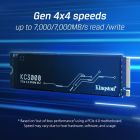 Накопитель SSD 2TB Kingston KC3000 M.2 2280 PCIe 4.0 x4 NVMe 3D TLC (SKC3000D/2048G)