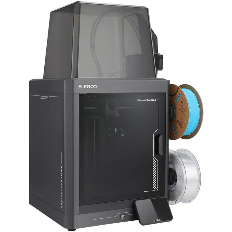 Принтер 3D ELEGOO Centauri Carbon 2 combo (FDM 1.75 mm 256x256x256 mm 4-Color AMS WiFi USB сірий) (50.201.023300)